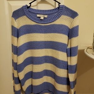 Blue striped sweater